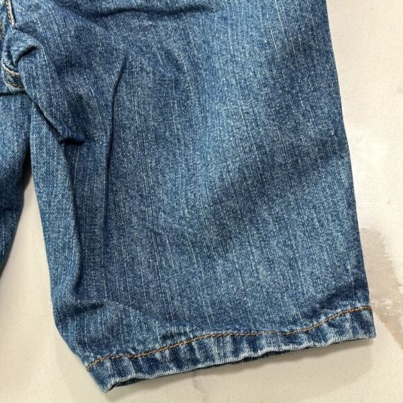 VTG Carter’s | Baby Girls Embroidered Denim Blue Jeans Pink Long Sleeve T Shirt - Picture 6 of 16